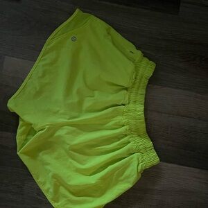 Women's Neon Green Shorts
